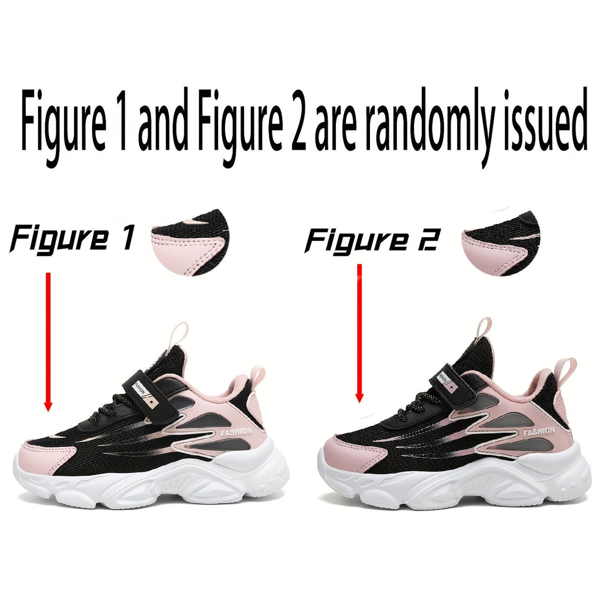 Kids Breathable Mesh Running Shoes — Lightweight Low-Top Sneakers for Boys & Girls, Hook-and-Loop Closure, Striped All-Season EVA Sole
