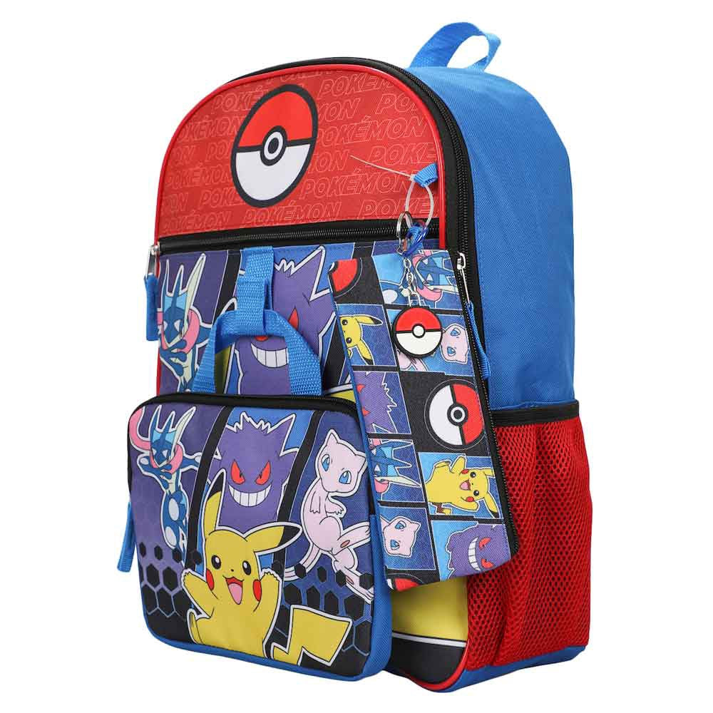 Pokemon Pokeball 5 Pc Youth Backpack Set