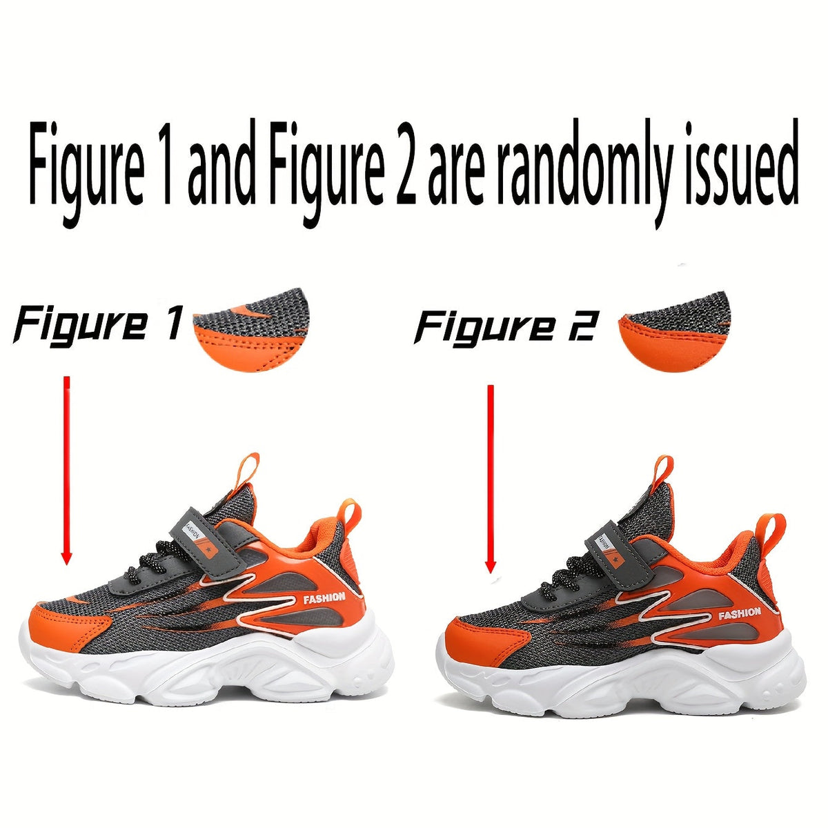 Kids Breathable Mesh Running Shoes — Lightweight Low-Top Sneakers for Boys & Girls, Hook-and-Loop Closure, Striped All-Season EVA Sole