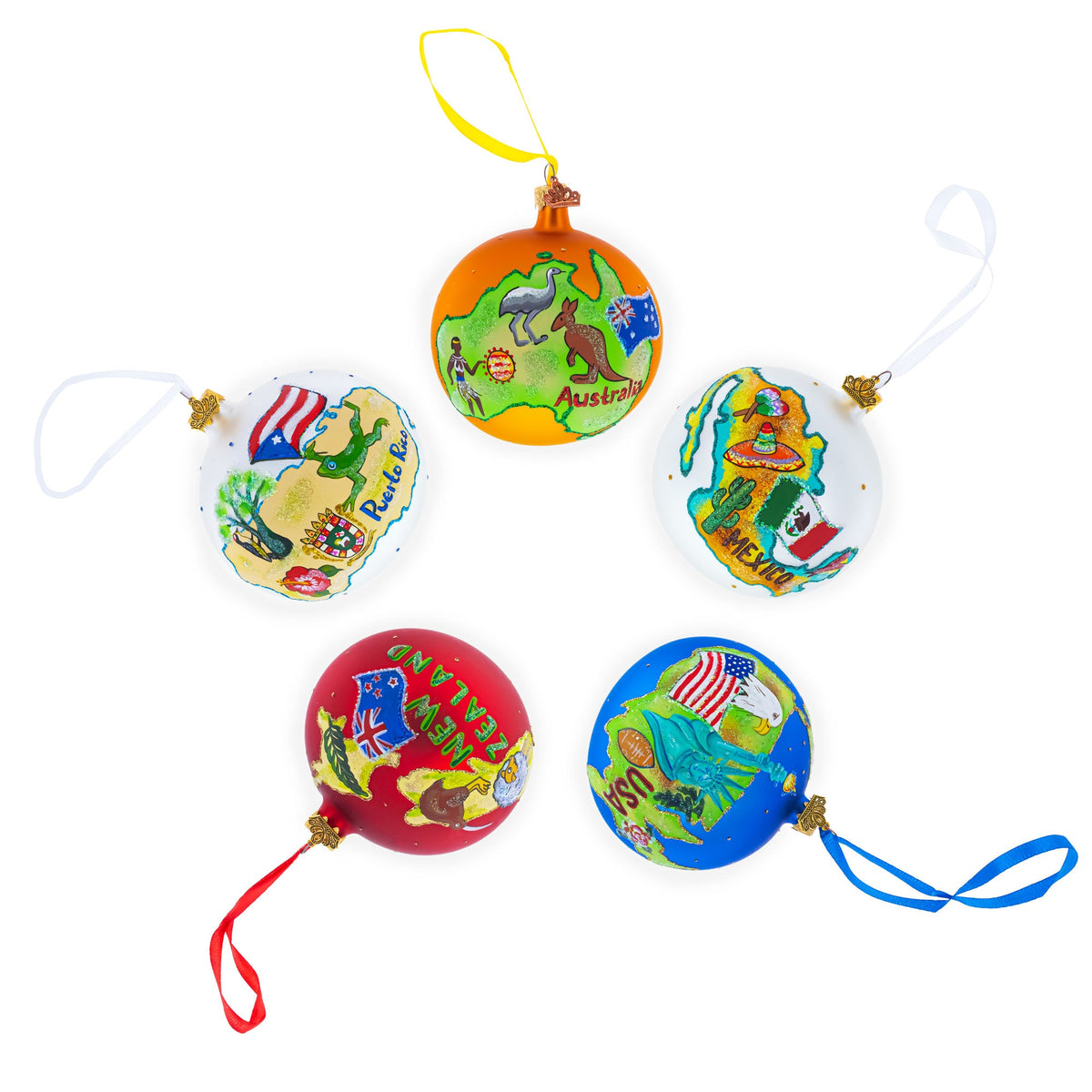 Nashville, Tennessee Glass Ball Christmas Ornament 4 Inches