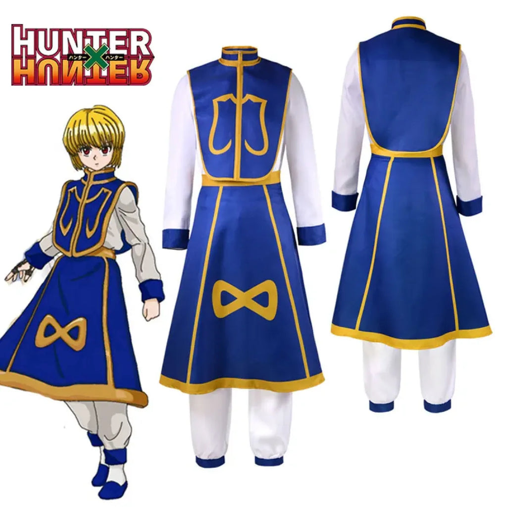 Kurapika Cosplay Costume – Hunter x Hunter Outfit with Wig & Chains